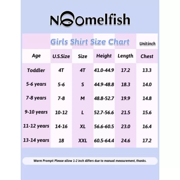 Noomelfish Girls Long Sleeve Heart Pocket TShirts Casual Cotton Tee Tops Blouse 512 YearsRed