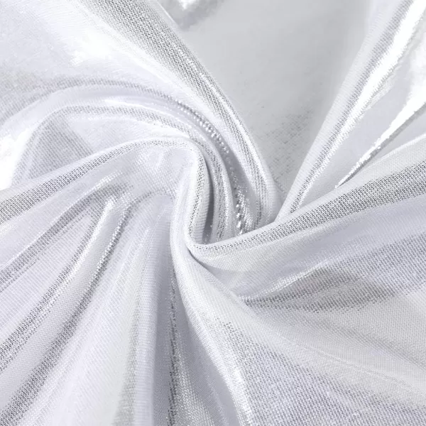 Noomelfish Girls Metallic Flare Leggings Pants Kids Yoga Disco Dance Bell Bottoms 512 YearsSliver White