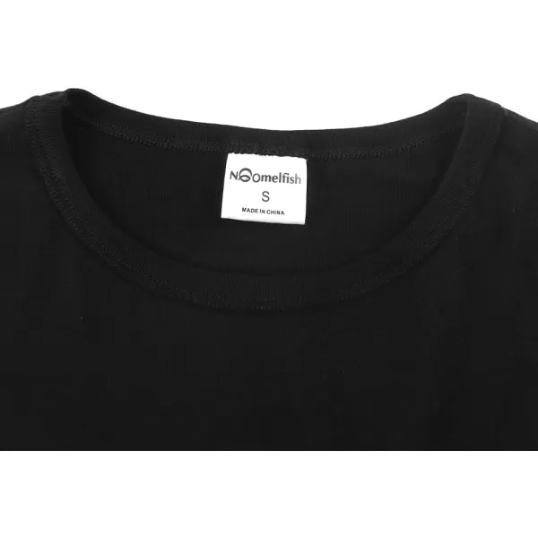 Noomelfish Girls Peplum Tunic Tops Cute Long Sleeve Shirts Blouses 512 YearsBlack