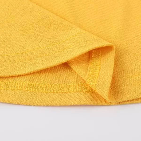 Noomelfish Girls Peplum Tunic Tops Cute Long Sleeve Shirts Blouses 512 YearsGlod Yellow