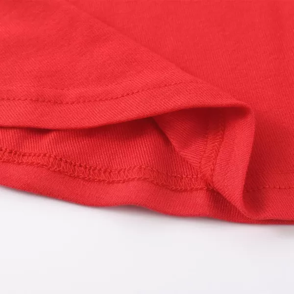 Noomelfish Girls Peplum Tunic Tops Cute Long Sleeve Shirts Blouses 512 YearsRed