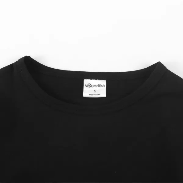 Noomelfish Girls Ruffle Long Sleeve TShirts Solid Color Tee Tops Blouse 512 YearsBlack