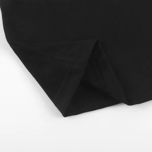 Noomelfish Girls Ruffle Long Sleeve TShirts Solid Color Tee Tops Blouse 512 YearsBlack
