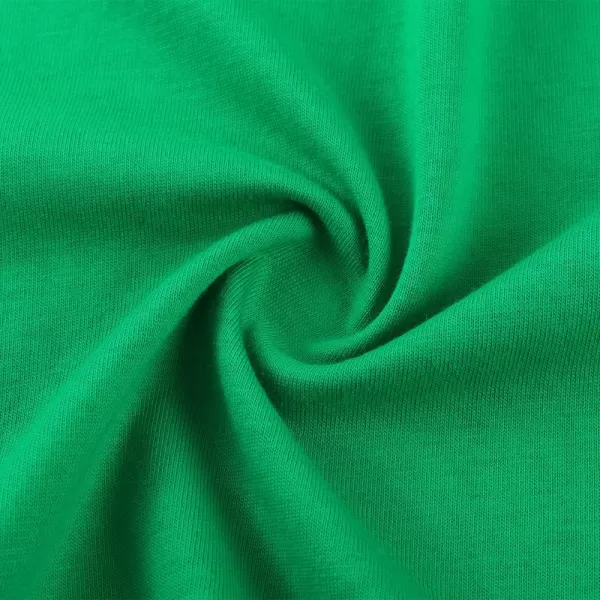 Noomelfish Girls Ruffle Long Sleeve TShirts Solid Color Tee Tops Blouse 512 YearsGreen