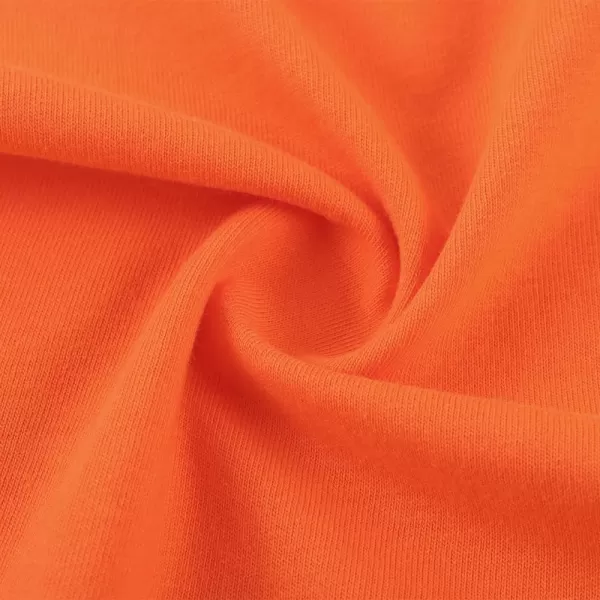Noomelfish Girls Ruffle Long Sleeve TShirts Solid Color Tee Tops Blouse 512 YearsOrange