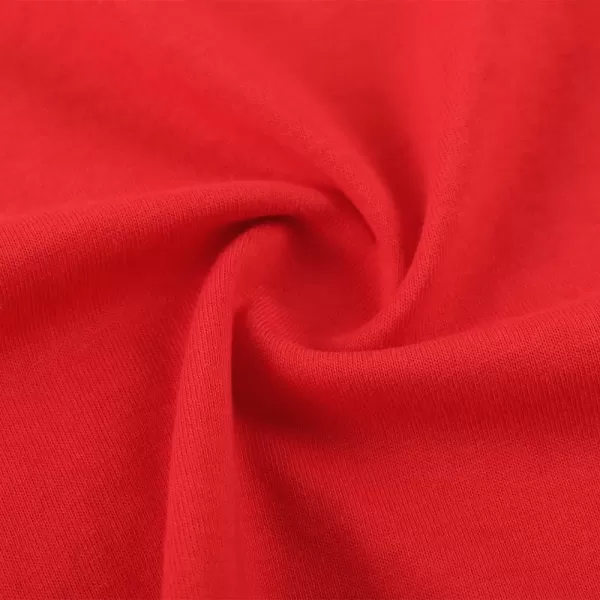 Noomelfish Girls Ruffle Long Sleeve TShirts Solid Color Tee Tops Blouse 512 YearsRed