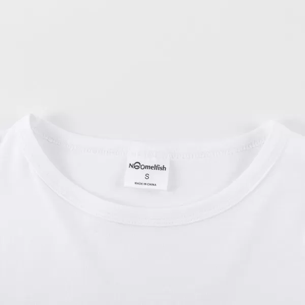 Noomelfish Girls Ruffle Long Sleeve TShirts Solid Color Tee Tops Blouse 512 YearsWhite