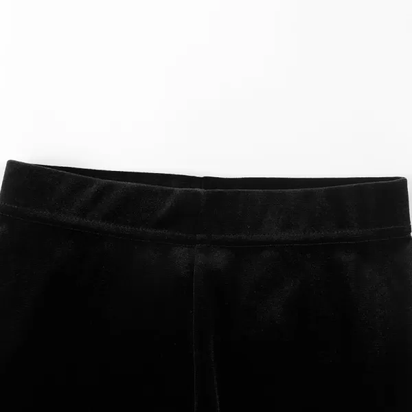 Noomelfish Girls Velvet Leggings Kids Soft Warm Stretch Yoga Pants512 YearsBlack