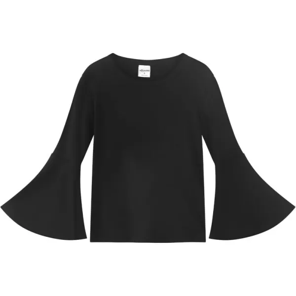 Noomelfish Girls Long Bell Sleeve Top Cute Western Shirts Blouse 512 YearsBlack