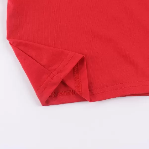 Noomelfish Girls Long Sleeve Crop Tops Kids Cute Dance Cropped TShirts 514 YearsRed
