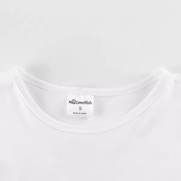 Noomelfish Girls Long Sleeve Crop Tops Kids Cute Dance Cropped TShirts 514 YearsWhite