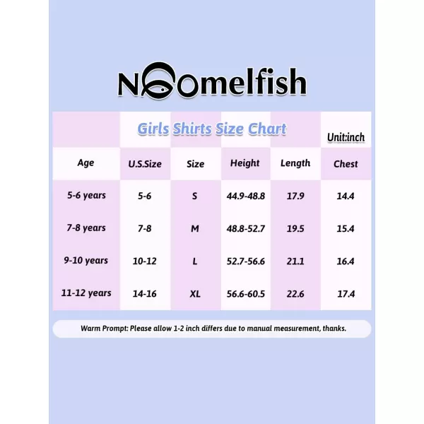 Noomelfish Girls Button Down Western Snap Shirt Cowgirl Long Sleeve Blouse Tops 512 YearsWhite