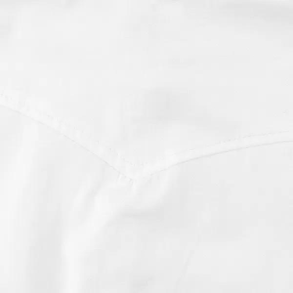 Noomelfish Girls Button Down Western Snap Shirt Cowgirl Long Sleeve Blouse Tops 512 YearsWhite