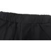 imageNoomelfish Girls Scalloped Uniform Skirts Stretch Cute School Skort with Pockets 512 YearsBlack
