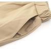 imageNoomelfish Girls Scalloped Uniform Skirts Stretch Cute School Skort with Pockets 512 YearsKhaki