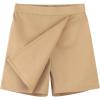 imageNoomelfish Girls Wrap Skort Cute School Uniform Skirt Shorts 512 YearsKhaki