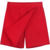 imageNoomelfish Girls Wrap Skort Cute School Uniform Skirt Shorts 512 YearsRed