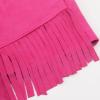 imageNoomelfish Kids Faux Suede Fringe Shorts Tassel Cowgirl Outfits with Pockets 512 YearsHot Pink
