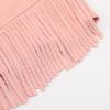 imageNoomelfish Kids Faux Suede Fringe Shorts Tassel Cowgirl Outfits with Pockets 512 YearsPink