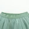 imageNoomlfish Kids Long Tutu Skirts Flower Girl Tulle Party Maxi Skirt 412 YearsSage Green