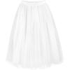 imageNoomlfish Kids Long Tutu Skirts Flower Girl Tulle Party Maxi Skirt 412 YearsWhite