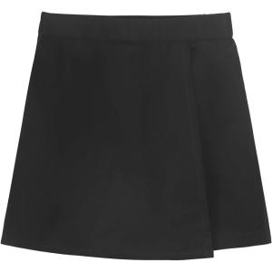 imageNoomelfish Girls Wrap Skort Cute School Uniform Skirt Shorts 512 YearsBlack