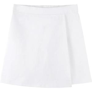 imageNoomelfish Girls Wrap Skort Cute School Uniform Skirt Shorts 512 YearsWhite