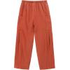 imageNoomelfish Girls Linen Wide Leg Baggy Pants Cute Loose Palazzo Harem Trouser with Pockets 512 YearsBrick Red