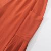imageNoomelfish Girls Linen Wide Leg Baggy Pants Cute Loose Palazzo Harem Trouser with Pockets 512 YearsBrick Red