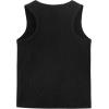 imageNoomelfish Girls Ribbed Racerback Tank Tops Cotton Cute Basic Dance Sleeveless Shirts 412 YearsBlack