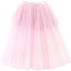 imageNoomlfish Girls High Low Long Tutu Skirts Kids Tulle Party Maxi Skirt 412 YearsLight Pink