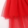 imageNoomlfish Girls High Low Long Tutu Skirts Kids Tulle Party Maxi Skirt 412 YearsRed