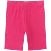 imageNoomelfish Girls Biker Ribbed Shorts Kides Cotton Kint Long Shorts 512 YearsHot Pink