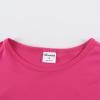 imageNoomelfish Girls Long Sleeve Crop Tops Kids Cute Dance Cropped TShirts 514 Years 512 YearsHot Pink