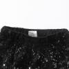 imageNoomelfish Girls Sparkly Sequin Skirt Kids Elastic Waist Mini Pencil Skirts 512 YearsBlack