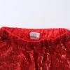 imageNoomelfish Girls Sparkly Sequin Skirt Kids Elastic Waist Mini Pencil Skirts 512 YearsRed