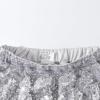 imageNoomelfish Girls Sparkly Sequin Skirt Kids Elastic Waist Mini Pencil Skirts 512 YearsSilver