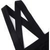 imageNoomelfish Girls Suspender Skater Skirt Stretchy Cotton Flared Overall Dress 412 YearsBlack
