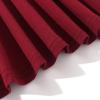 imageNoomelfish Girls Suspender Skater Skirt Stretchy Cotton Flared Overall Dress 412 YearsBurgundy