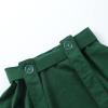 imageNoomelfish Girls Suspender Skater Skirt Stretchy Cotton Flared Overall Dress 412 YearsDark Green