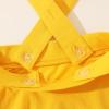 imageNoomelfish Girls Suspender Skater Skirt Stretchy Cotton Flared Overall Dress 412 YearsGold Yellow
