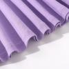 imageNoomelfish Girls Suspender Skater Skirt Stretchy Cotton Flared Overall Dress 412 YearsLight Purple