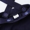 imageNoomelfish Girls Suspender Skater Skirt Stretchy Cotton Flared Overall Dress 412 YearsNavy Blue