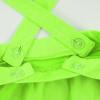 imageNoomelfish Girls Suspender Skater Skirt Stretchy Cotton Flared Overall Dress 412 YearsNeon Green