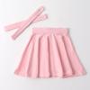 imageNoomelfish Girls Suspender Skater Skirt Stretchy Cotton Flared Overall Dress 412 YearsPink