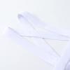 imageNoomelfish Girls Suspender Skater Skirt Stretchy Cotton Flared Overall Dress 412 YearsWhite