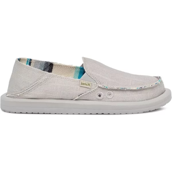 Sanuk Womens Donna Hemp Loafer FlatGrey