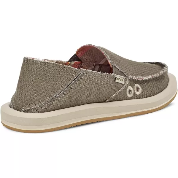 Sanuk Womens Donna Hemp Loafer FlatSmokey Olive