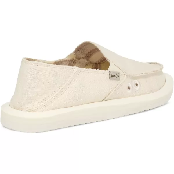 Sanuk Womens Donna Hemp Loafer FlatWhite