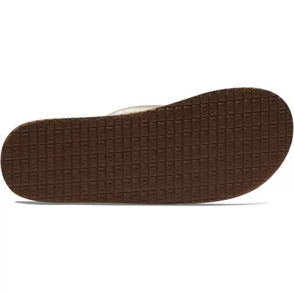 Sanuk Womens Yoga Mat Metallic FlipFlopChampagne